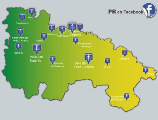 Mapa del Partido Riojano en Facebook