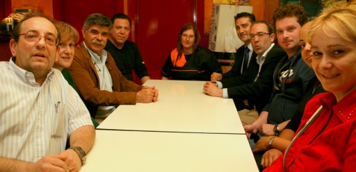 Reunión con hosteleros y comerciantes de Mª Teresa Gil de Gárate