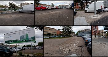 Estado actual del parking del solar del San Millán en Logroño