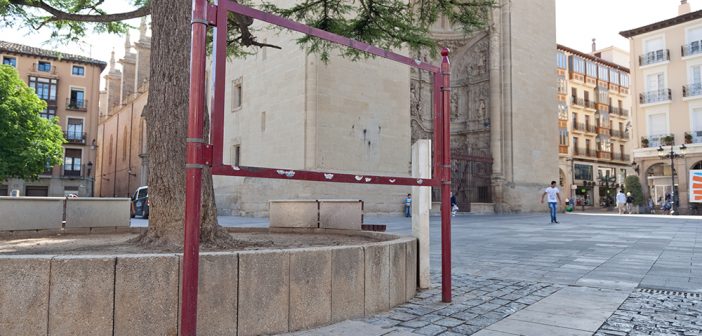 Estado actual del panel turístico informativo