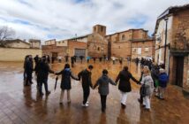 Protestas de los vecinos de Manjarrés contra la macro fábrica de hormigón en su localidad.