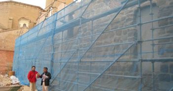 Ángel Varea visita las obras de la Muralla