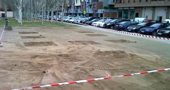 Tala de chopos en la Calle Estambrera de Logroño