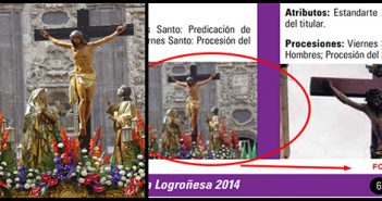 Fotografía de la cofradía de Zaragoza y publicación en Buena Fuente de Logroño