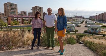 Sonia Lasanta, Gloria León y Rubén Gil Trincado, PR+