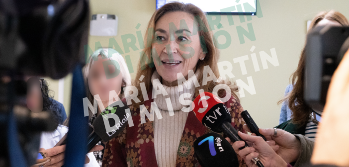 La consejera María Martín en una de sus innumerables apariciones en medios de comunicación. Imagen original del Gobierno de La Rioja (CC)