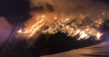 Incendio del vertedero de Nájera. (Foto: Gobierno de La Rioja)