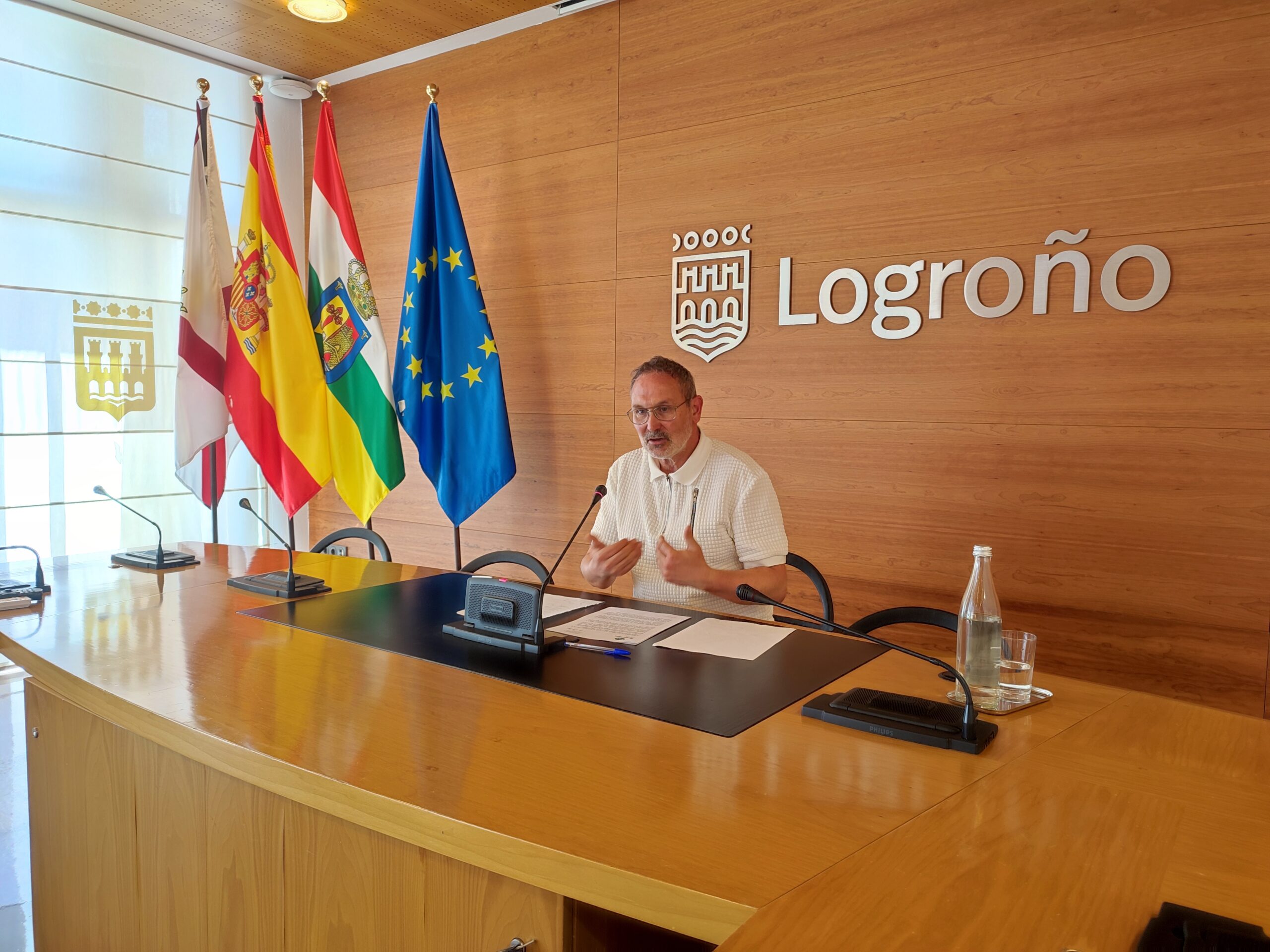 Rubén Antoñanzas, durante la rueda de prensa.