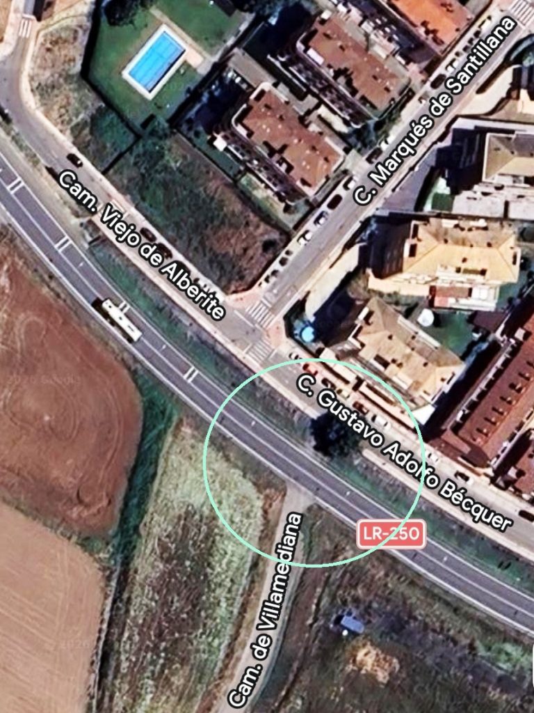 Zona en la que se propone la actuacion (Google Maps)